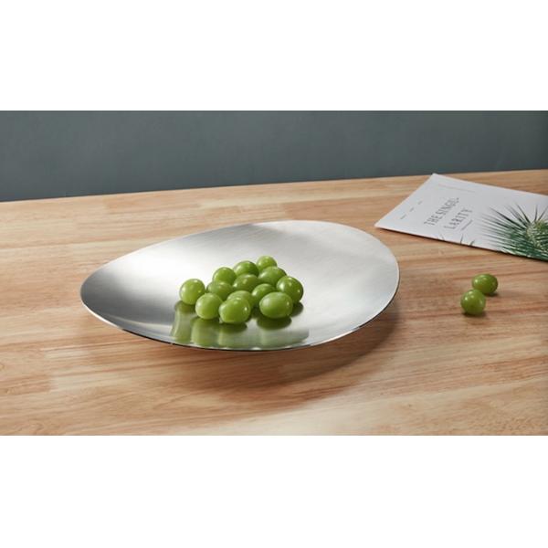 Dessert Basin SS304 Fruit Plate Metal Houseware Sand Polishing