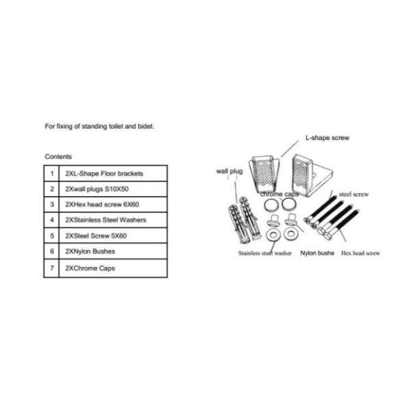 Acero inoxidable Baño sanitario Baño sanitario Instalación de baños Cerrojo de fijación