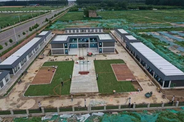 Container de habitação de luxo moderno pré-fabricado Dobragem avó Casa plana com três quartos