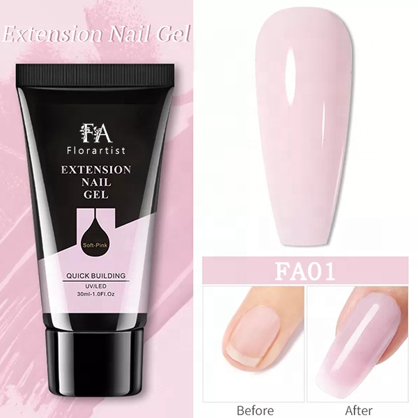 Free Sample Wholesales Customization Acrylic Hard Gel Professional Nails Extension Poly Gel for Nail Art