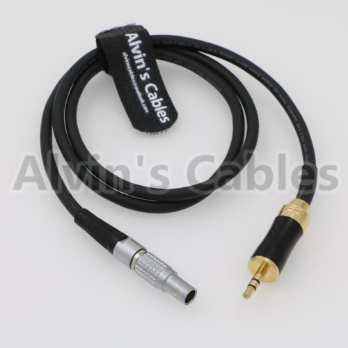 3.5 mm TRS to 5 Pin Lemo Audio Male Time Code Cable for SOUND DEVICES ARRI Alexa
