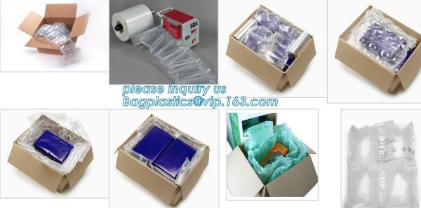 air cushion pillow bags, inflatable air filled pillow bag, shockproof recycable air pillow glass bottle bag, bagplastics