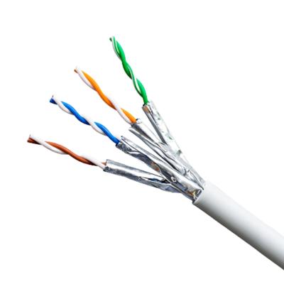 2000 MHz FFTP CAT8 Cable LSZH Jacket Copper Conductor For Stable Data Transmission