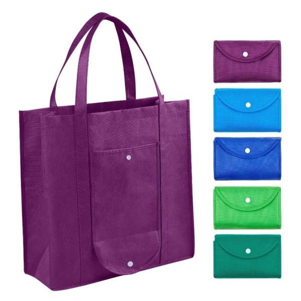 Eco Friendly 35X40X15cm CMYK 50pcs Foldable Non Woven Bag