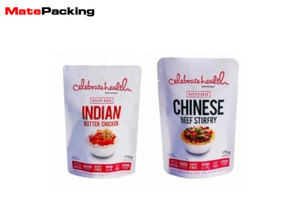 Retort Mylar Heat Seal Bags , Packaging Microwavable Rice Pouches Custom Printing