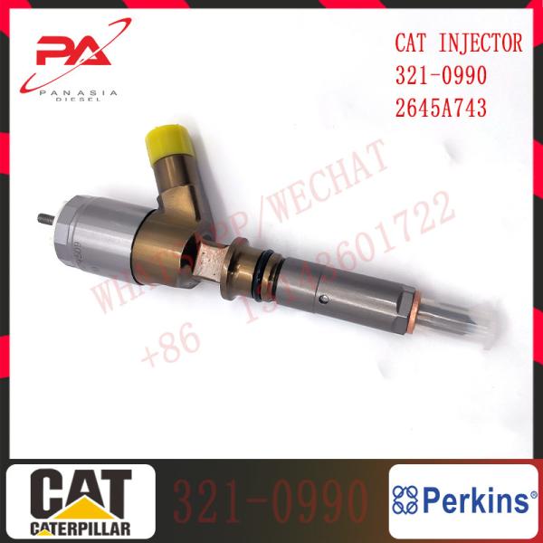 inyector común 3210990 del carril 2645A743 del inyector de combustible del montaje del motor diesel 321-0990 para el motor C6.6 de C-A-Terpillar