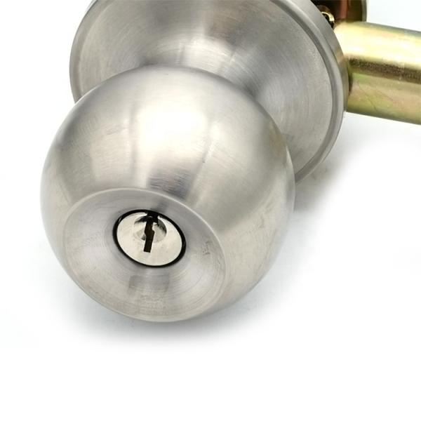 Stainless Steel Cylindrical Knob Lock Lockset Deadbolt Door Lock For Truck Door 0.22 Kgs