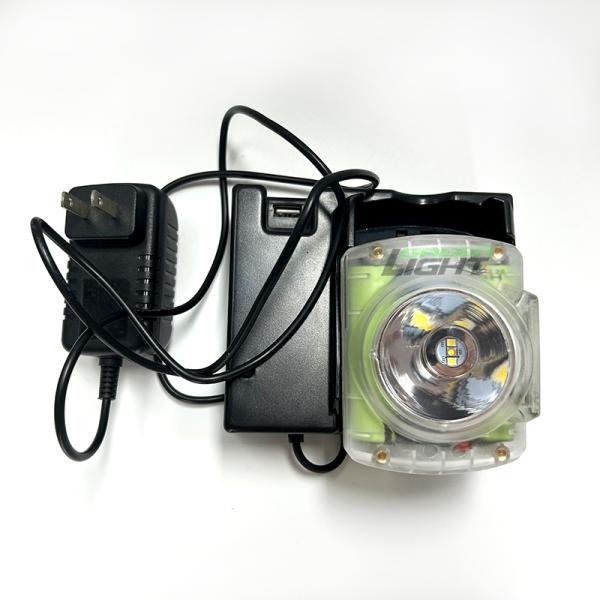 Coal Mine Lamp 20000Lux Waterproof Cap Lamp for Helmet IP68 Industrial Use Lithium-Ion Battery for Underground