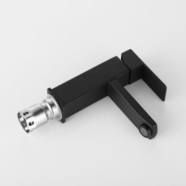 Смеситель таза отверстия нержавеющей стали одиночный в черноте золота Chrome штейновой