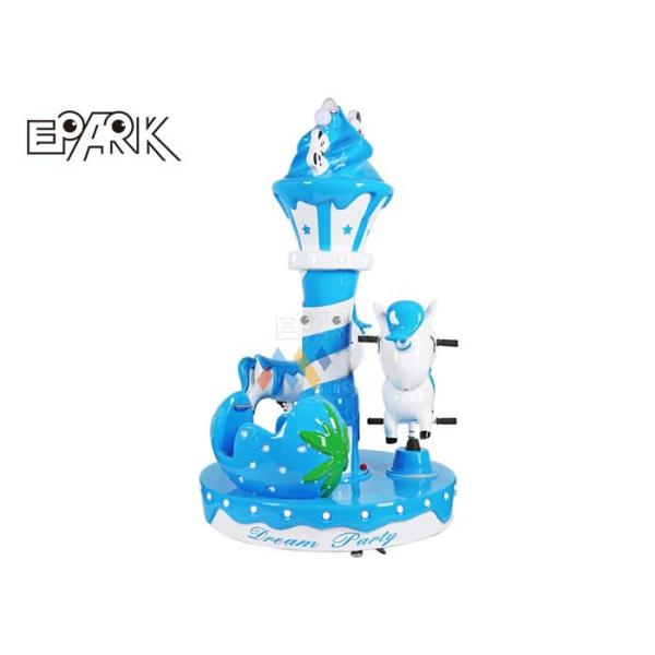 Coin Operated Hot Popular Ice Cream Carousel Children'S Rides For Three People