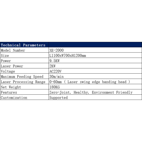 Sistema de enchapado láser XE-2000 - Personalización disponible - Fabricante de piezas para maquinaria de enchapado