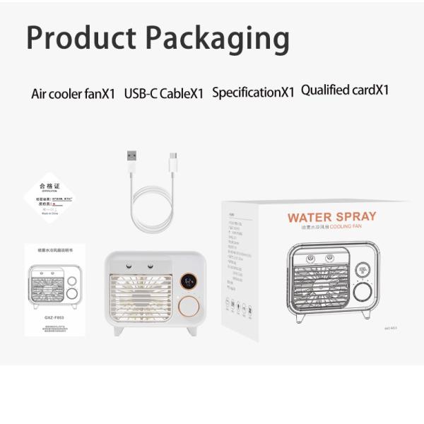 Кондиционер мини батареи вентилятора 2000mAh Ics воздушного охладителя использующий энергию