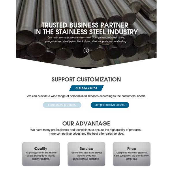 310 Ss Rod 1500 Elf 800 Small Diameter Stainless Steel Round Bar