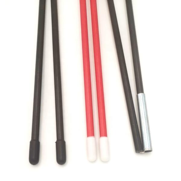 Customized Colors 7.9mm 9.5mm 11mm Fiberglass Tent Poles GFRP FRP Plastic Tent Rod Smooth