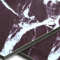 les panneaux composés en aluminium de marbre PVDF de 4mm ont enduit le panneau composé en aluminium