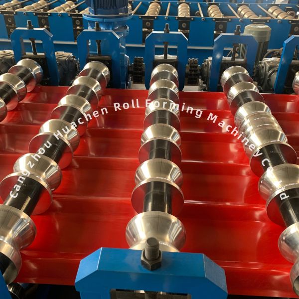 CE Standard Glazed Tile Roll Forming Machine with 12 Stations and Chain Drive for Steel Roofing Sheets