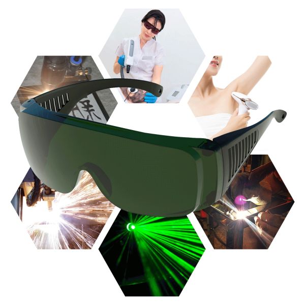 CE EN207 590 690nm Ipl Beauty Goggles Protective Hair Removal 1064 Fashion UV400 Eye Protection Laser Safety Glasses 190-450