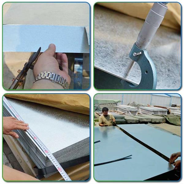 Las hojas de hierro galvanizadas planas de 100 mm - 4200 mm