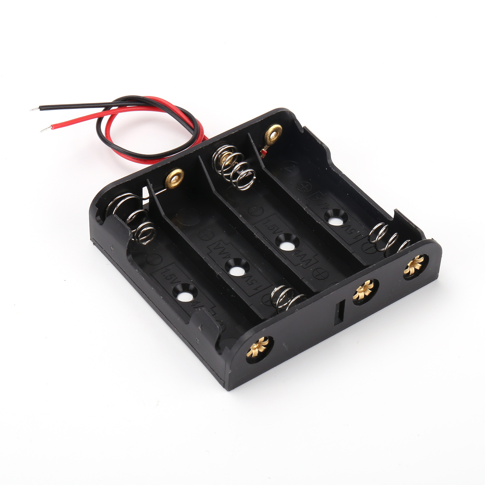 4AA battery holder with wire, wire end optional