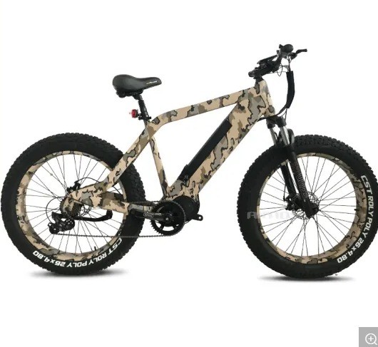 26 High Speed 48V 750W 1000W Bafang MID Motor Fat Tire Electric Bicycle