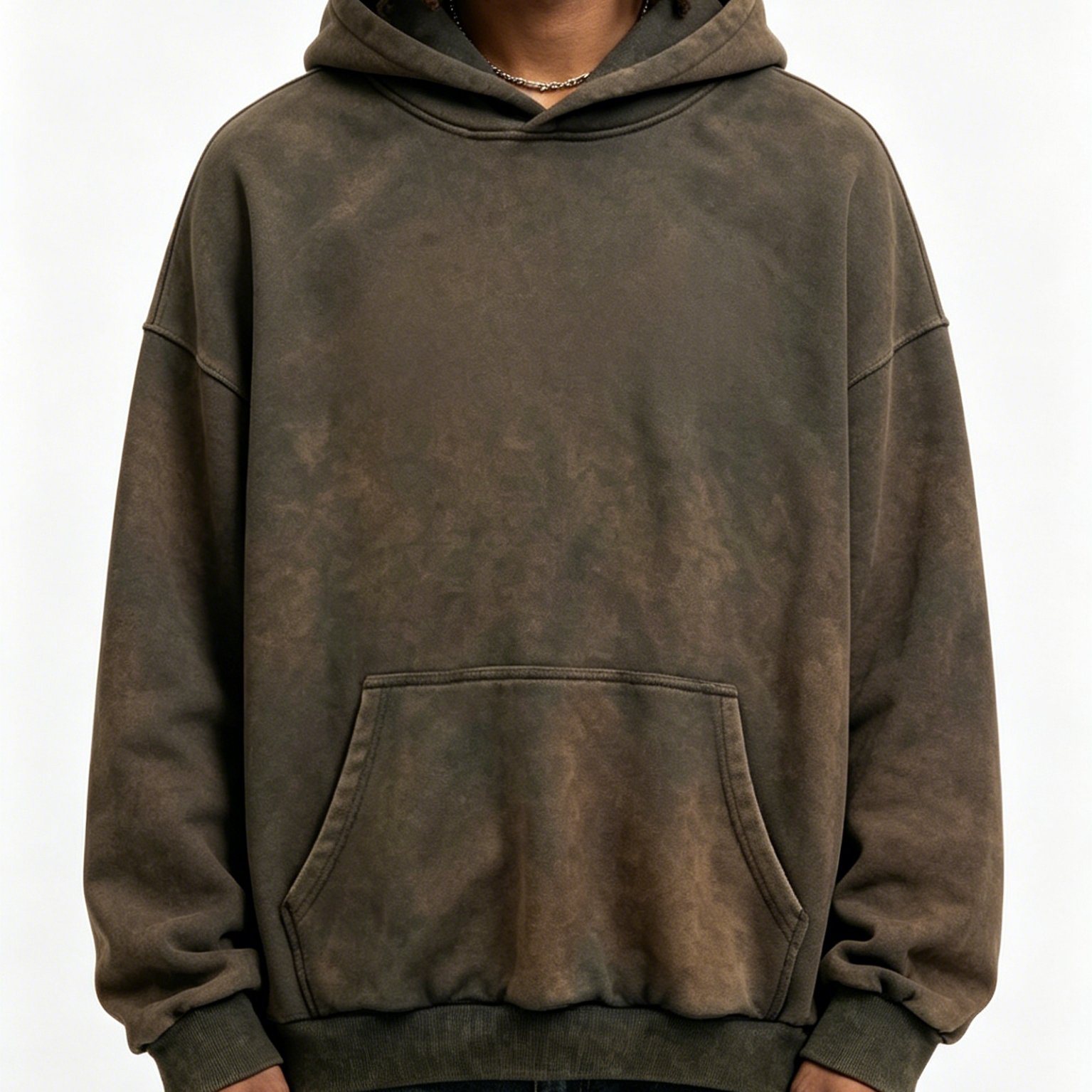 Custom Printed Mens Vintage Wash Hoodie Autumn Winter Casual Hooded Sweatshirt