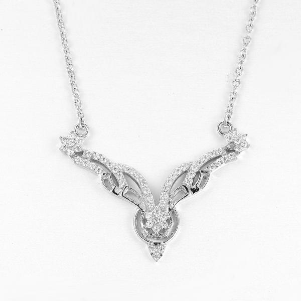 Double Lines 925 Sterling Silver Necklaces 5.03g Pure Silver Kundan Jewellery
