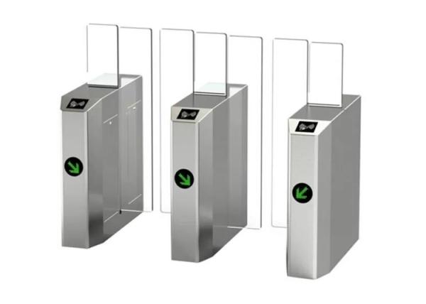 DC24V BLDC Motor Stainless Steel Turnstiles 1.8m Height Glass Barrier Turnstiles