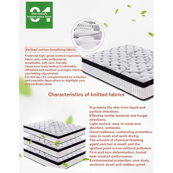 Non-Toxic Independent Pocket Spring Massage Knitted Cotton Breathing Fabric Furniture