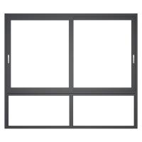 Regular Design Double Glazed Aluminum Sliding Sash Windows With Screen Mesh