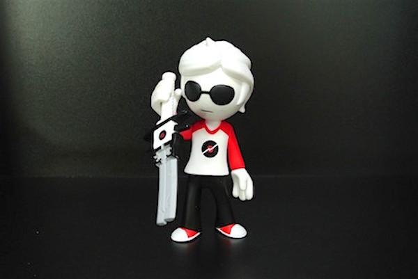White Hair Dave Anime Action Figures , Plastic Action Figures Customized Color