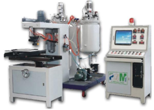 2-10m/min Air Filter Making Machine Full Auto Seal Packing  PU Glue Casting Machine