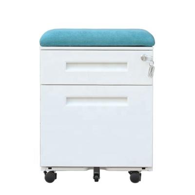 Suporte móvel de Steelcase da anti gaveta da lateral 2 da inclinação com coxim