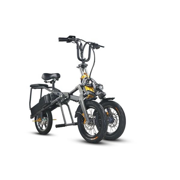 3 Wheel Folding Long Range Electric Trike CE Certificate DC Brushless Controller
