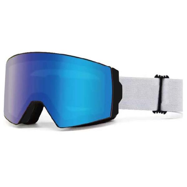 Adjustable Anti Slip Strap and Optional Foam Magnetic Snowboard Goggle for Snowy Days
