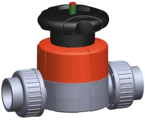 Nontoxic Diaphragm Back Pressure Valve , Chemical Resistant Weir Diaphragm Valve
