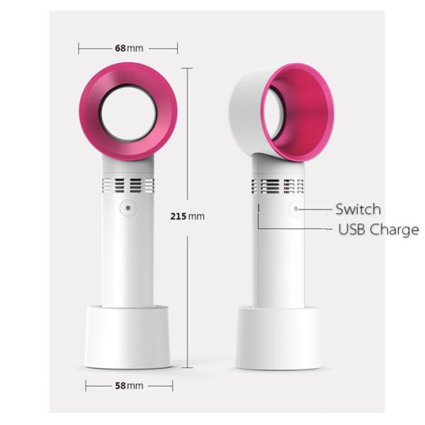 Вентилятор USB красочного мини вентилятора USB Handheld перезаряжаемые портативный Bladeless