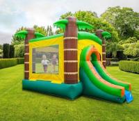 Temática de animales Casa de salto inflable con tobogán para niños Castillo de salto