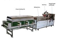 100 - 3000 peças/h Máquina de tortilla cromada com tratamento de superfície de rolos Linha de produção totalmente automatizada