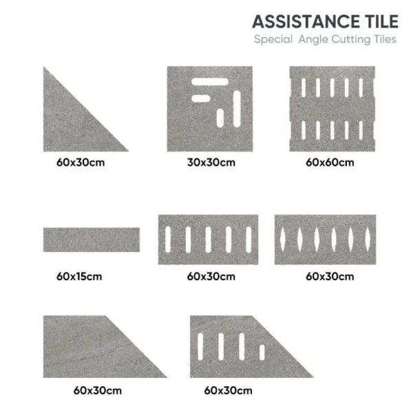 2cm Thickness Outdoor Concrete Granite Floor Tile for Modern Design Style Pool Patios