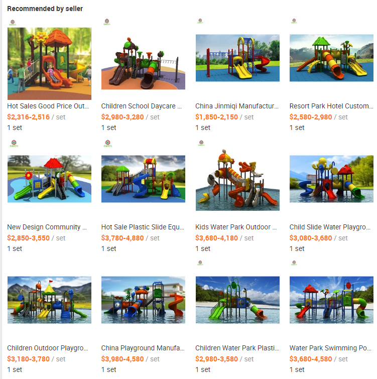 Environment Friendly Kids Water Slide Children Swimming Pool Play Equipment Customized