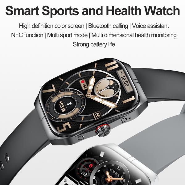 Gesture Intelligent Control Magnetic Charging Smart Watch NFC Payments