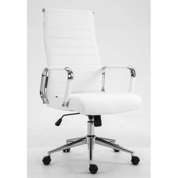 Modern Style Brown Leather Mesh Office Chair with Lumbar Support and Mail Packing