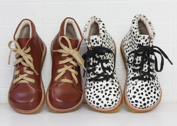 Boys Girls Cowhide British Style Martin Boots