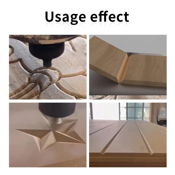 OEM Customizable Tungsten Cobalt Alloy Carbide Tipped 3D CNC Engraving V Bits 6*22 60 Degree for Acrylic PVC Density Board Hard