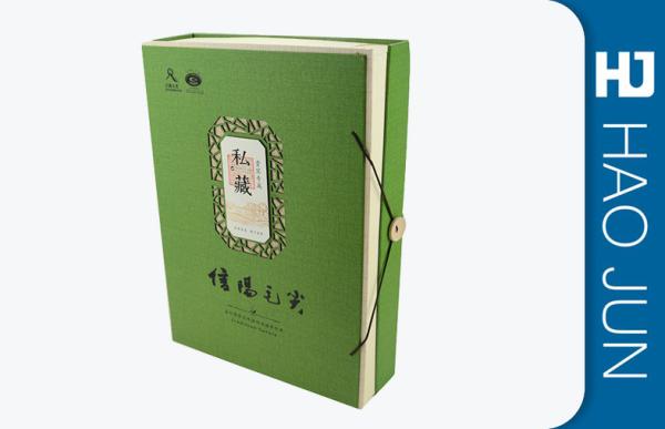Green Cardboard Gift Boxes With Botton , Luxury Packaging Boxes Matt Silk Printing