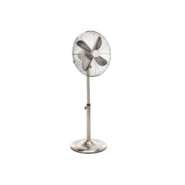 Low Noise Vintage Electric Fan 60W Adjustable Height / 16 Inch Oscillating Fan