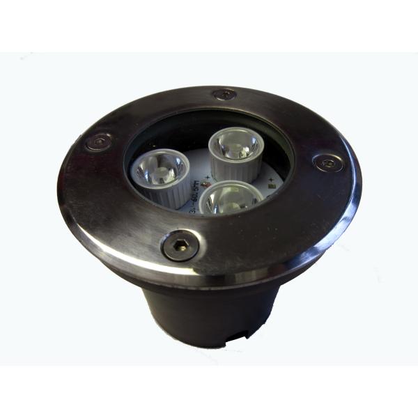 High Power LED подземный Круглые бассейн огни 3x1w с нержавеющей стали Top Cover