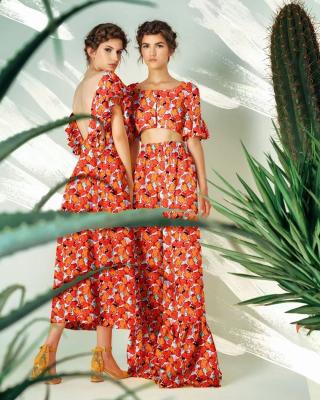 100% Silk 18MM Spring and Summer New design for Women Fashion Dress