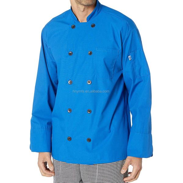 Factory Supply OEM Water-proof Anti-oil Unisex Restaurant Uniforms Chef Jacket