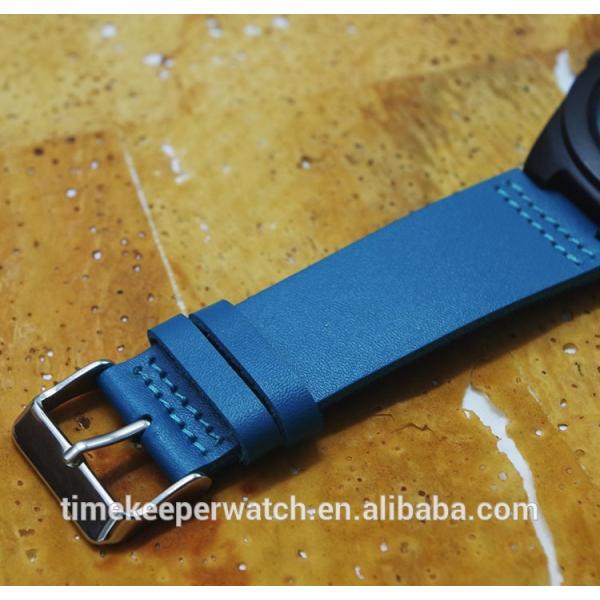 colorful wood watches , sky blue color fashion man watches , custom your own logo